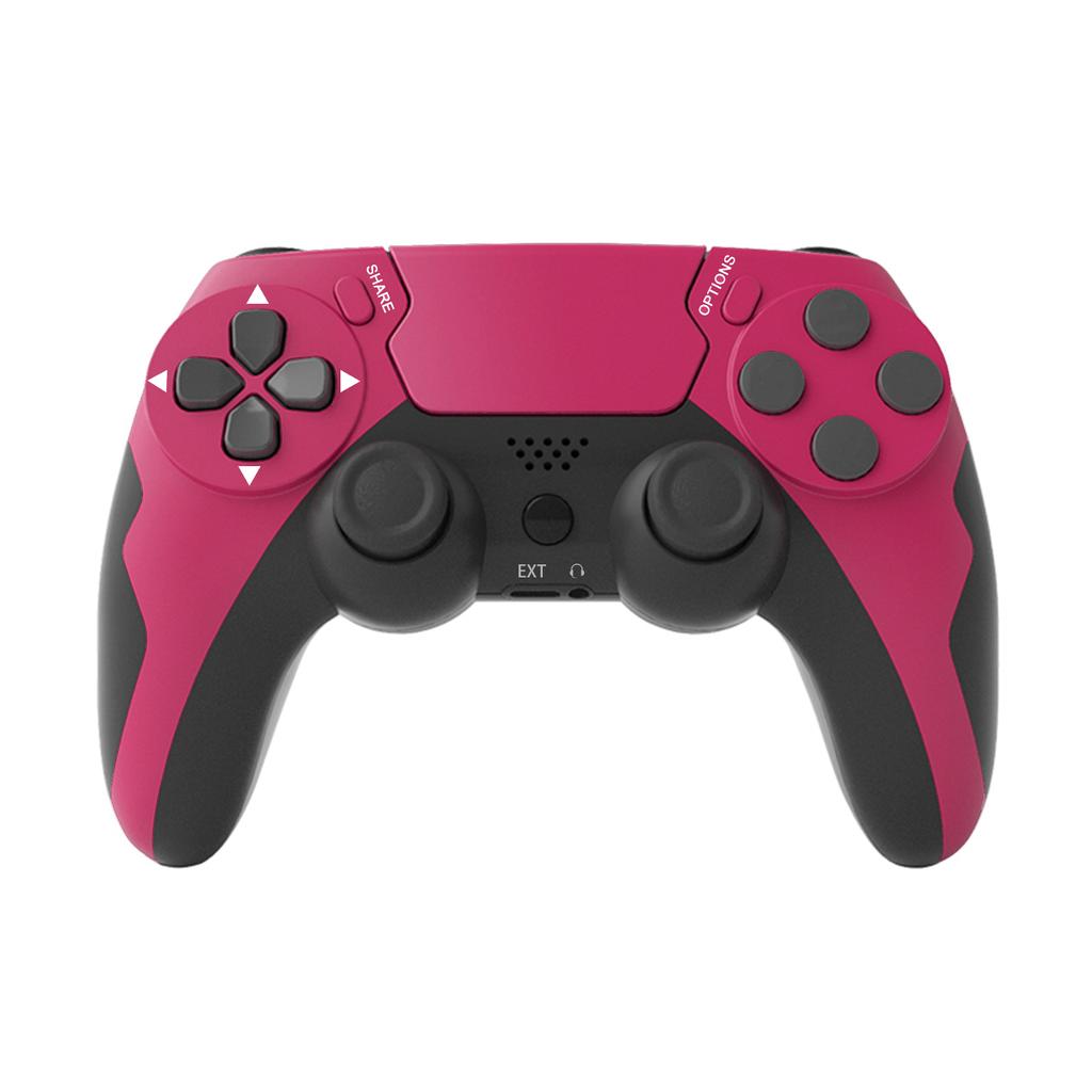 Wireless Controller BT Gamepad Double Vibration No Latency with Touchpad Microphone Earphone Port for PS4 PS3 PC