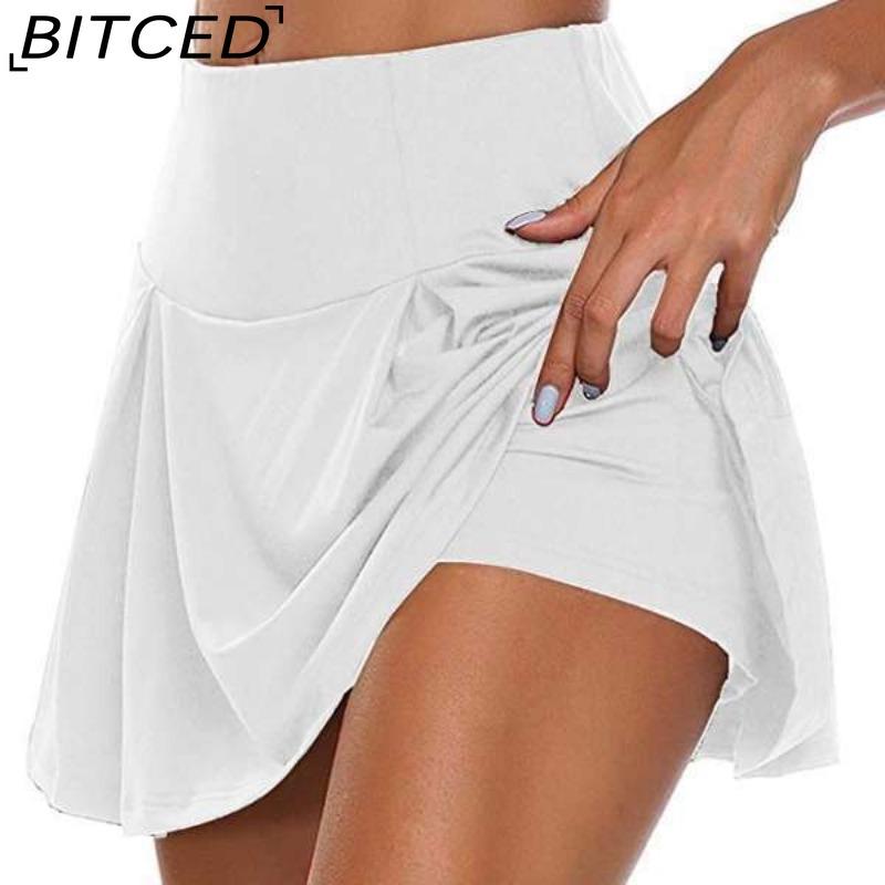 

BITCED 13 цветов Женская мода Повседневная Однотонная с принтом Летняя Весенняя Юбка S