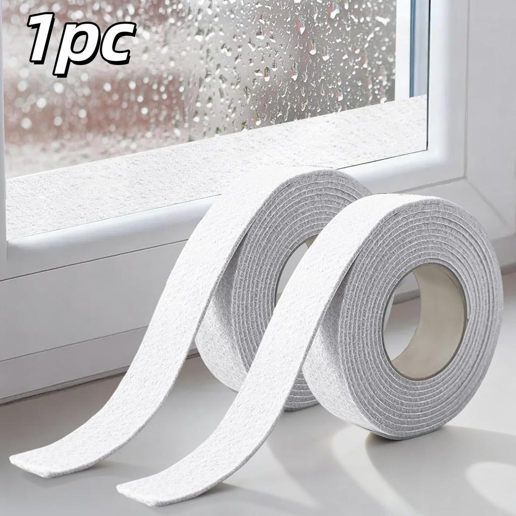 1pc 2/4m Thickened Felt Water Absorbing Sticker Self Adhesive Window Glass Anti Condensation Water Absorption Winter Window Acce