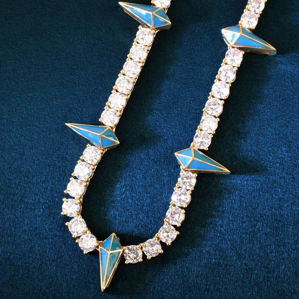 Black Panther Style 5mm Zircon Necklace - Trendy Men's Hip-Hop Design