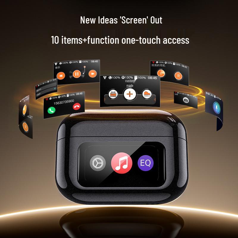 Model XG42 Wireless ANC Earbuds: Smart Bluetooth, In-Ear Design, Screen Display, Universal Compatibility for Mobile and Sports