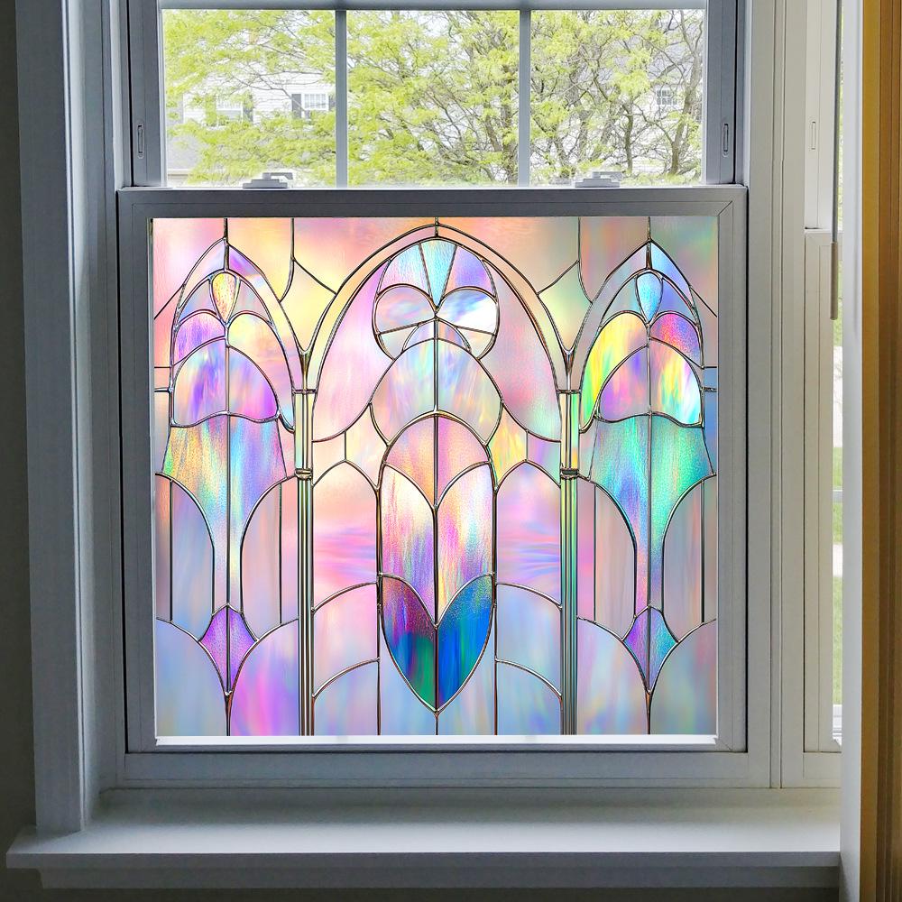 BL301-330 Colored PVC Static Cling Window Film - No Glue Home Decoration