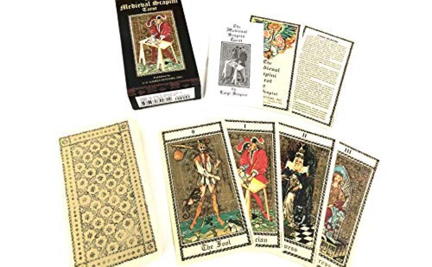 Medieval Scapini 78 Tarot with Japanese Authentic I.I.J. Tarot, Cards, Reading, Instructions,