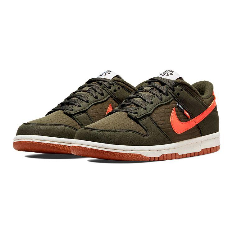 Nike Dunk Low SE Next Nature GS Toasty - Sequoia Kids Sneakers Green Orange Medium-Olive DC9561-300