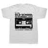 Funny Cassette Tape Headphones Old School Dj T Shirts Graphic Cotton Streetwear Short Sleeve Birthday Gifts Summer Style Tshirt