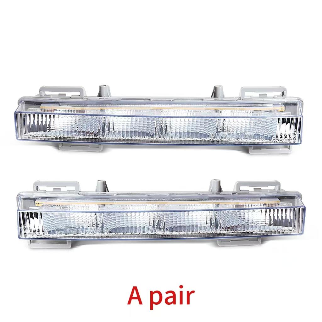 2 Stück Tagfahrlicht für Mercedes Benz W166 ML350 ML400 X204 GLK350 DRL Scheinwerfer Fahrlicht Nebelscheinwerfer 2049065401 2049065501