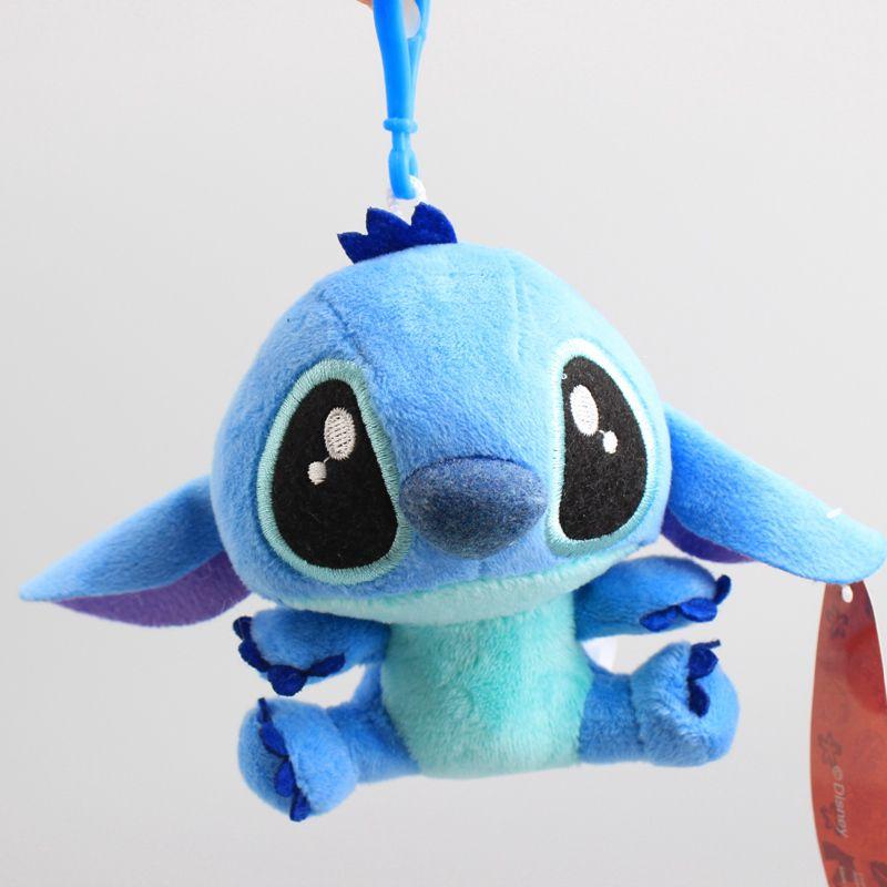 Kinds 2 Lilo And Stitch Plush Toy Hanging Key Chain Hanger Doll Pendant Mini