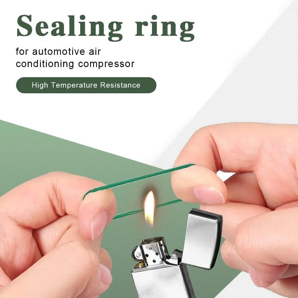 530pcs Repairing O-Ring Seals Rubber Sealing Rings Compressor Seal Ring Car Set Air Conditioner Accessories Silicone Gasket