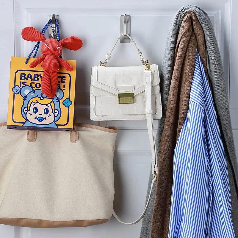 Adhesive Towel Hook 304 Stainless Steel Bathroom Hooks Robe Coat Hanger For Bathroom Shower Kitchen Living Room Depot Wall Hooks