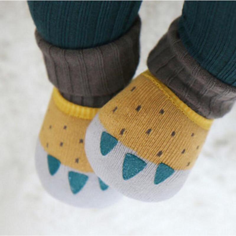 Baby Socks Girls Boys Print Thicken Terry Paw Clothes Newborn Accessories Kids Children Toddlers Slipper Gift Clothes Infant