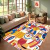 Farbe Dopamin Teppich Wohnzimmer Kunst Premium Gefühl Sofakissen Couchtisch Schlafzimmer Bettteppich Retro Heimdekoration Teppiche Läufer