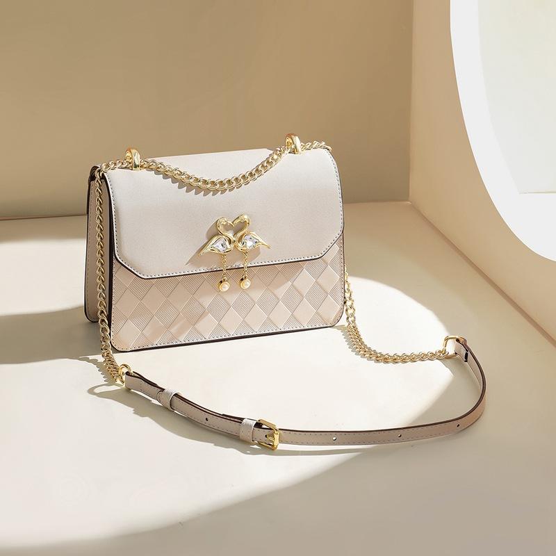 Bag Women's Crossbody Bag Leather Women's Bag Small Shoulder Bag Advanced Bags Chain Small Square Bag