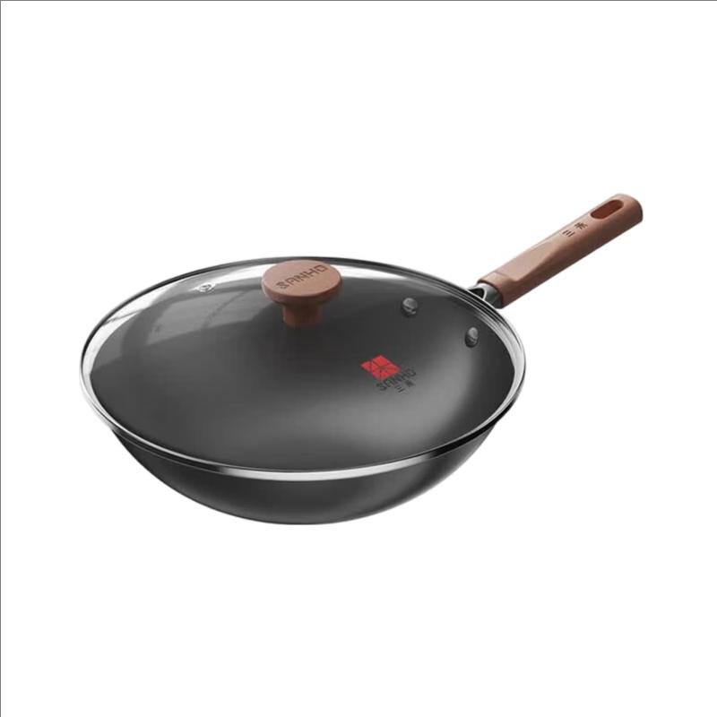 Sanhe HeYuan 32cm Non-stick Titanium Wok черный