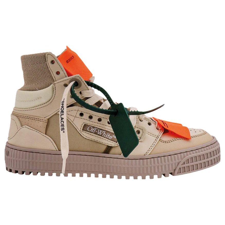 Off-White  Off-Court 3.0 High Beige Orange Women Sneakers Cream OWIA112F23LEA0016161