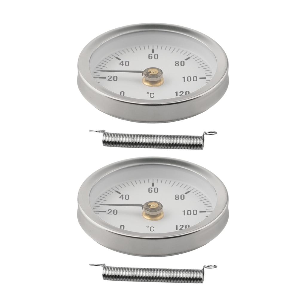 Bimetallic Temperature Gauge Stainless Steel Thermometer Industrial Heating Silver Robust Stainless Steel Tube For Heating