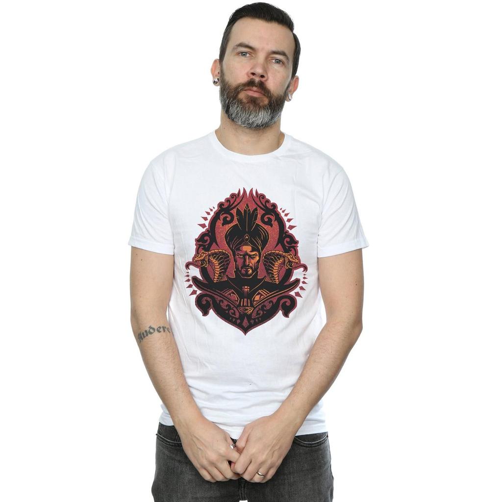 Disney Mens Aladdin Movie Jafar Snakes T-Shirt