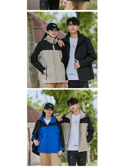 Autumn/Winter Thin Windbreaker with Detachable Hood and Custom Logo, Turn-Down Collar, Windproof Workwear Jacket