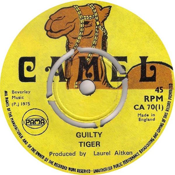 

7inch Record TIGER Guilty CA70 Camel 1971 UK Reggae Ska Dub Used