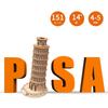 Hallisun 3D Wooden Puzzle Leaning Tower of Italy Wooden Model Building 3D Mechanical Building Kit Suitable for Adults and Kids Vintage Home Birthday