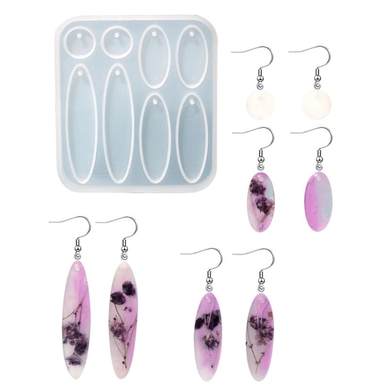 

Jewelry Resin Casting Mold Fashion Pattern Necklace Pendant Earring Crystal Epoxy Mold Kit Handmade Craft Silicone Mold