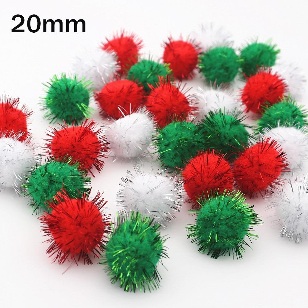 10-30mm Xmas Tree Decorative Ball Brightly Colored Christmas Craft Supplies  Christmas