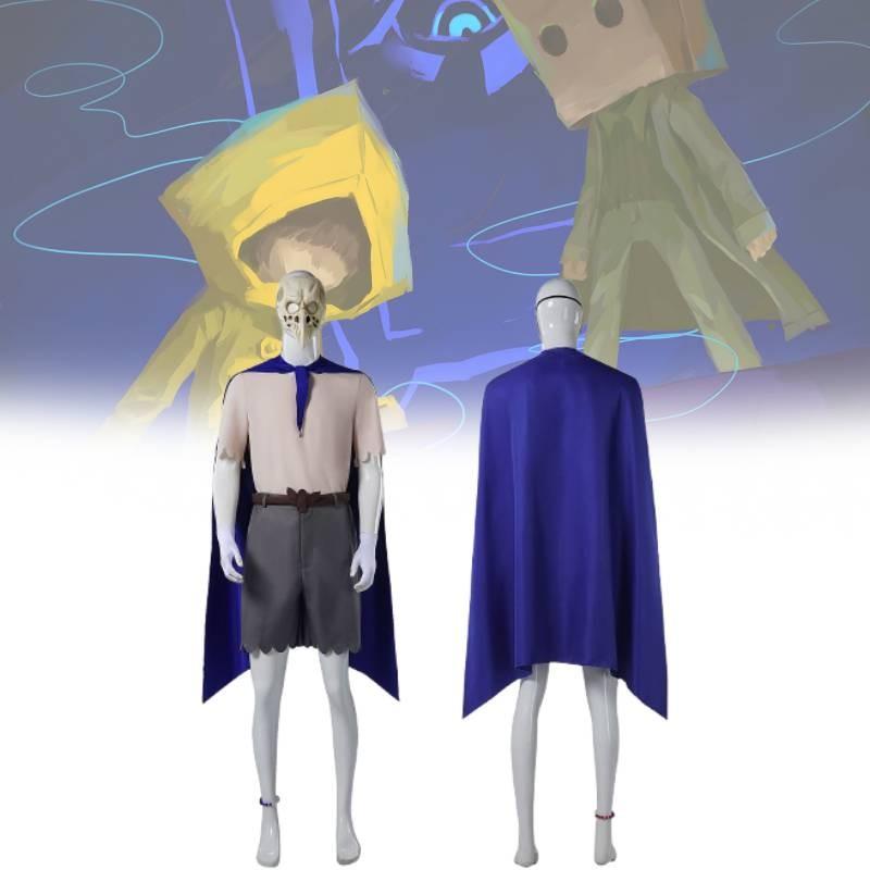 Little Nightmares Cosplay Costume For Adults Featuring Unique Alone Character Design In Blue Color