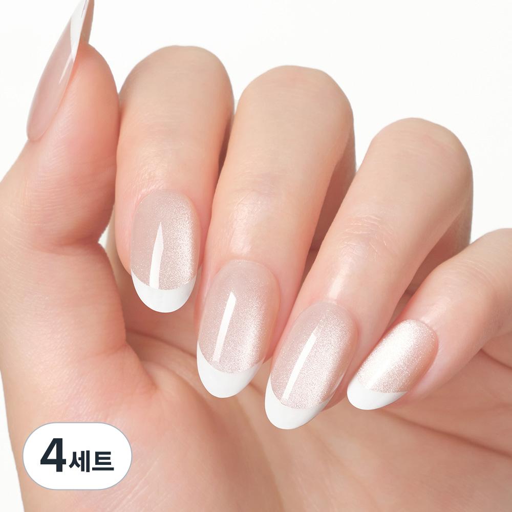 Dashing Diva Magic Press Nail Tip Set 4-Set Eternal French