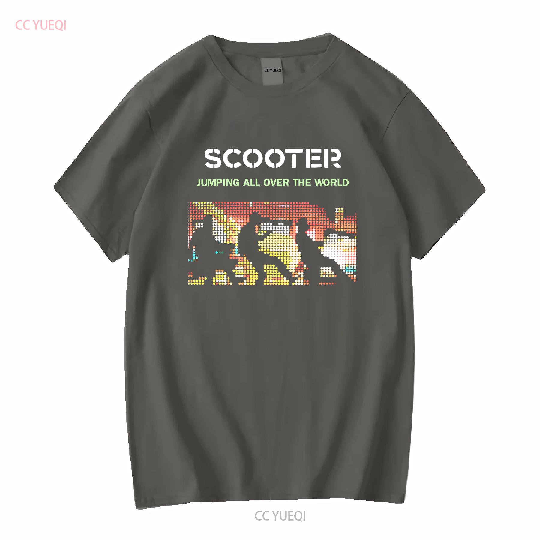 

Y2K Scooter shirt Jumping All Over the World Tour 2007 2008 Techno Band T S long or short sleeves vintage Washed streetwear 4XL