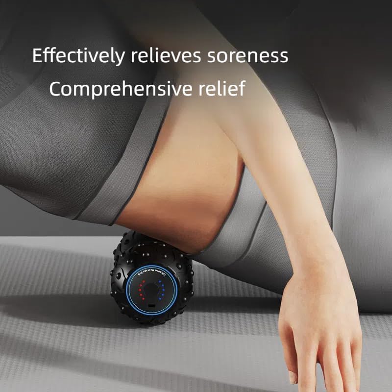 LYMCY Authentic Electric Foam Roller TriggerPoint Foam Roller 3D Massage Beads Patent Myofascial Release Roller USB Rechargeable Adjustment High