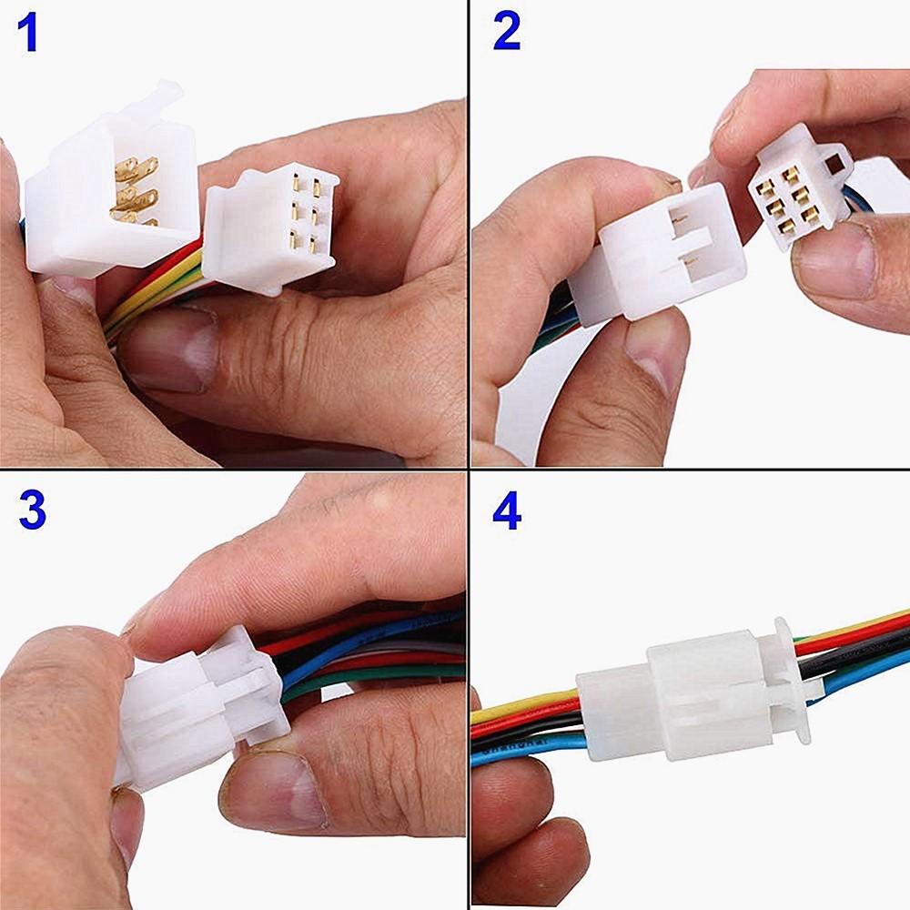 380 Pcs 2.8mm 2 3 4 6 Pin Automotive Electrical Wire Connector Male Female Cable Terminal Plug Kits