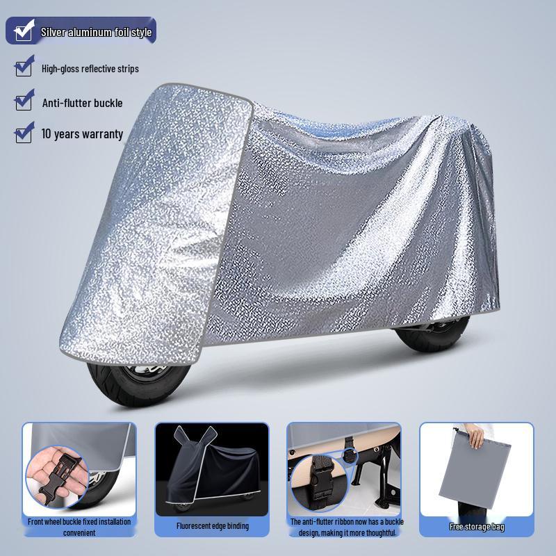 Yadea Electric Vehicle Sun & Rain Protection Cover C10C11C12C15C20 серебряный