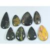 183Cts. Natural Ocean Jasper Pear Shape Cabochon Loose Gemstone 08Pcs Lot C-306