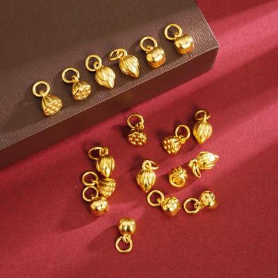 Vietnamesischer Sandgold Lotusknospen Schmuckzubehör - DIY, Langlebig, Nicht verblassend, Perlen im nationalen Stil.