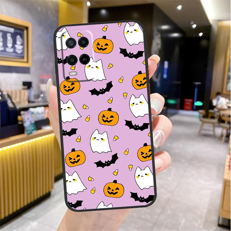 Halloween Pumpkins Case For Oppo A98 A18 A38 A58 A78 A60 A80 A40 A96 A76 A16 A94 A74 A54 A15 A17 A57 A77 A5 Pro
