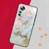 Personalised marble custom name Case For Xiaomi 13 14 Pro 13T 12T 11T 12 Lite 12X POCO X5 X3 F5 Pro F4 X4 M5 M5s F3 Cover