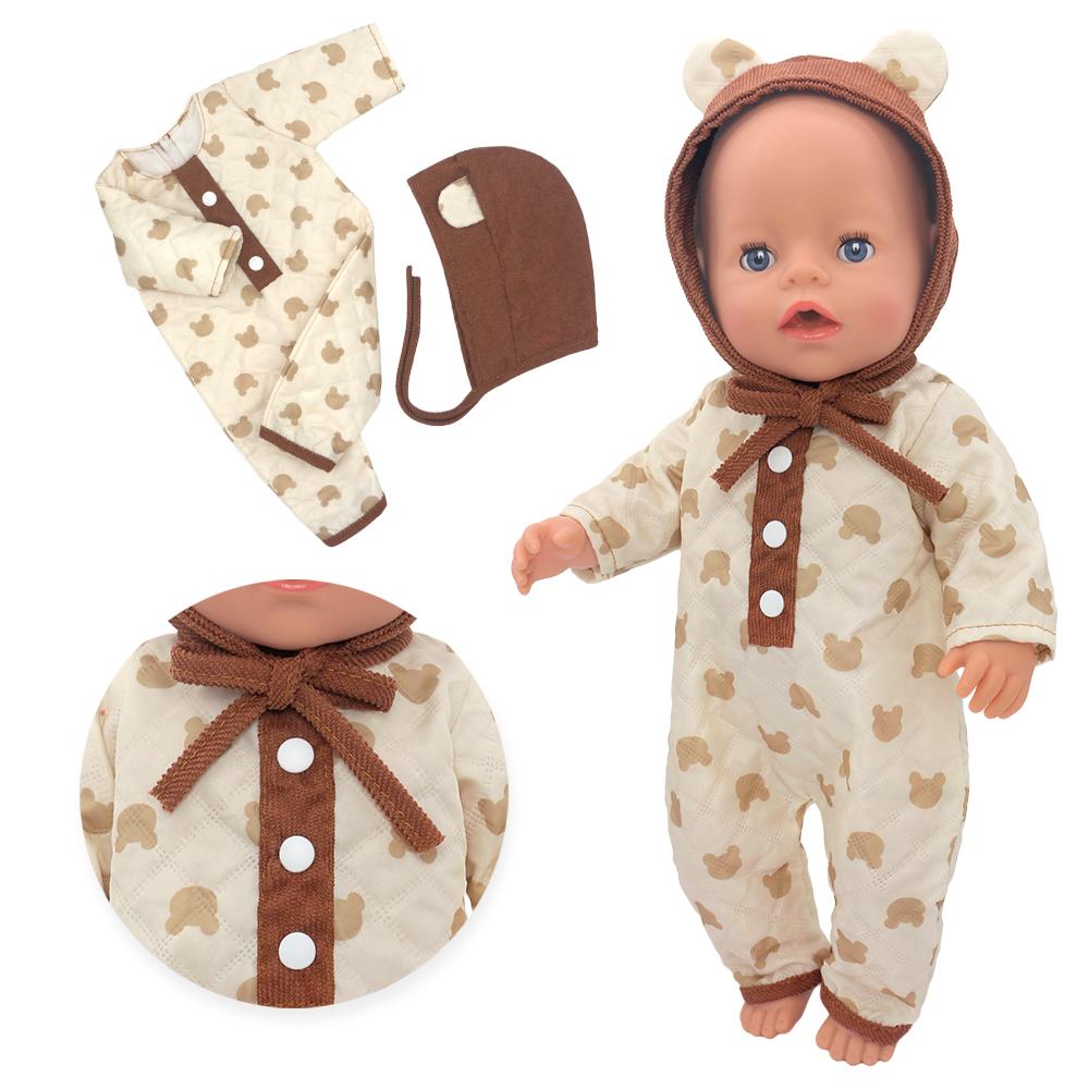 

2024 Новый наряд для кукол для 17-дюймовой 43-сантиметровой куклы-малыша Милые комбинезоны, ромперы, одежда для кукол