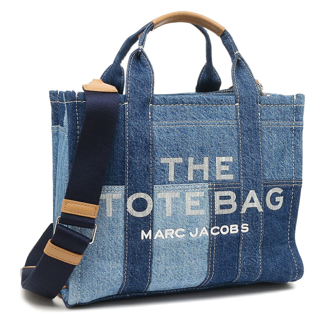 

Сумка-тоут, сумка через плечо, синяя джинсовая MARC JACOBS H017M06FA21 422, совместимая с A4 [Marc Jacobs] Женская [Товар] синий