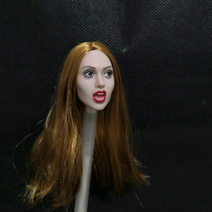 Toys and Hobbies scale action figure compatible with TBLeague and other pearl white diagonal upward open mouth gold long European and American