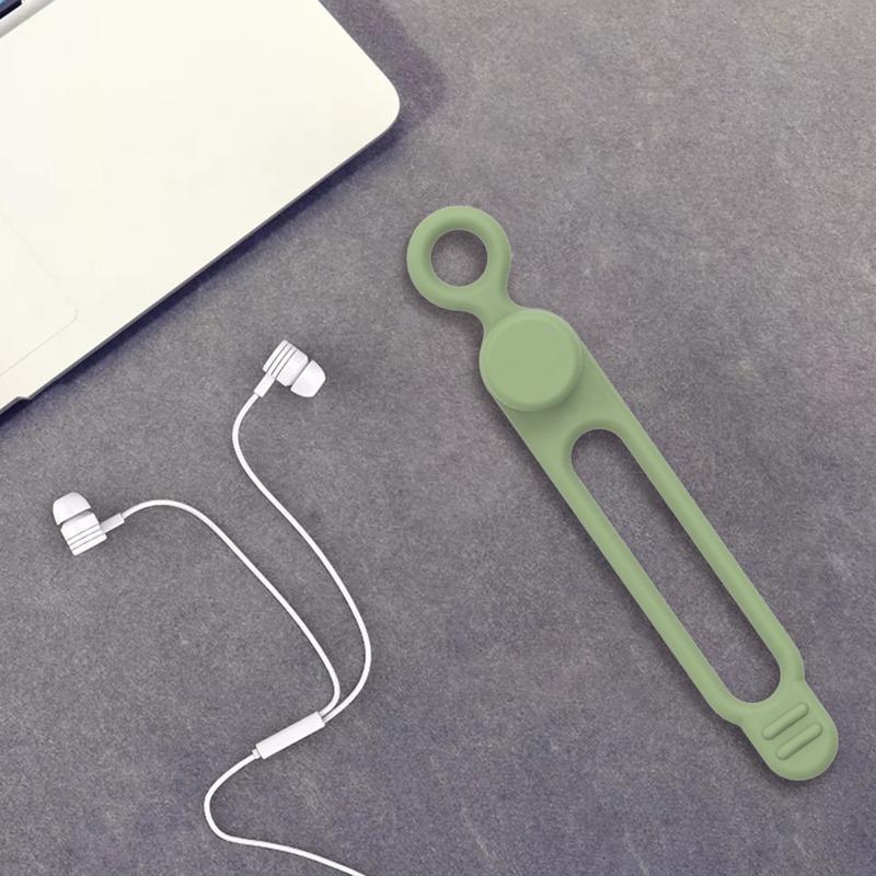 5 Pieces Cord Ties Silicone Cable Wire Ties Buckle Design Reusable Soft Cord Wraps for Kitchen Appliance Cord USB Charging Cable