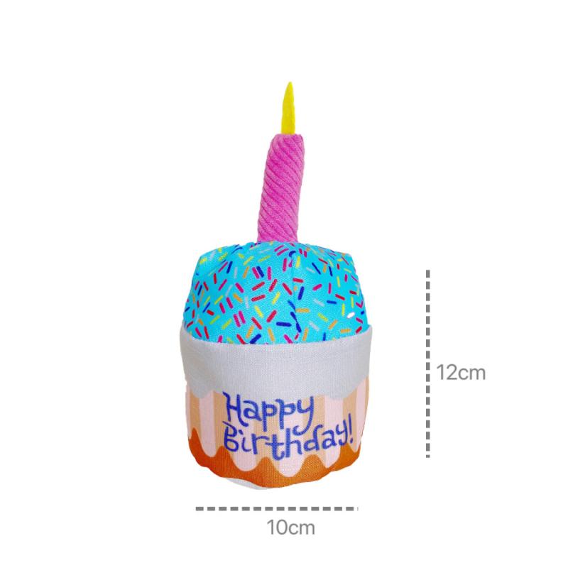 Cute Cake Pet Toy Cartoon Plush Dessert Squeaky Soft Puppy Kitten Toys Pet Interactive Toys Bite Resistant Pet Toys Pet Supplies