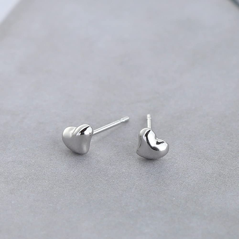Platinum Earrings Heart Earrings for Women Popular Metal Allergy Free Pt900 Brand 3 Year Warranty Included