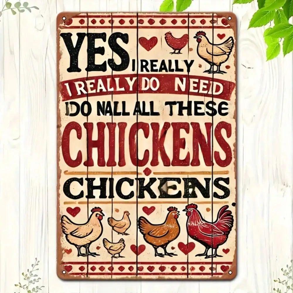 Retro Metal Wall Art Tin Sign Poster for Living Room Home Decor 20x30 cm