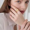 Stylish Polygonal Titanium Steel Ring, Trendy Personalized Couple Ring Jewelry