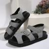 Large size platform sandals women's summer new Velcro style fashion sandals women