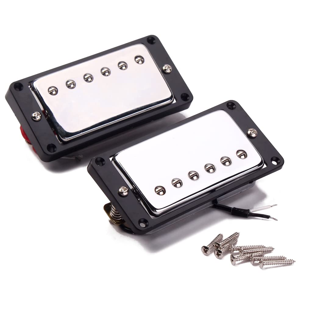 [Ogdni] Humbucker Gitarowy Zestaw Przetworników Dwucewkowych, Wymiana na Szyjkę i Mostek (GMC07)