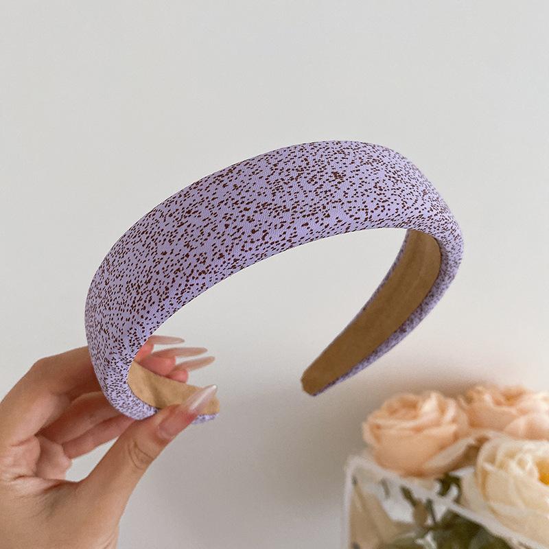 Romantisk Lilla Ansiktsvask Hårbøyler Strikk Ny Trendy Sateng Bredt Hårbånd For Kvinner Søtt Hodebånd Jenter Hårtilbehør Gaver