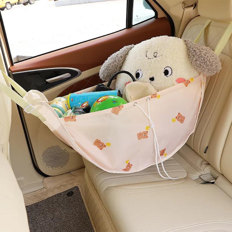 Car Seat Storage Hammock Passenger Seat Storage Travel Bag High Capacity Reusable Tear Resistant Oxford Cloth Behind Seat Car