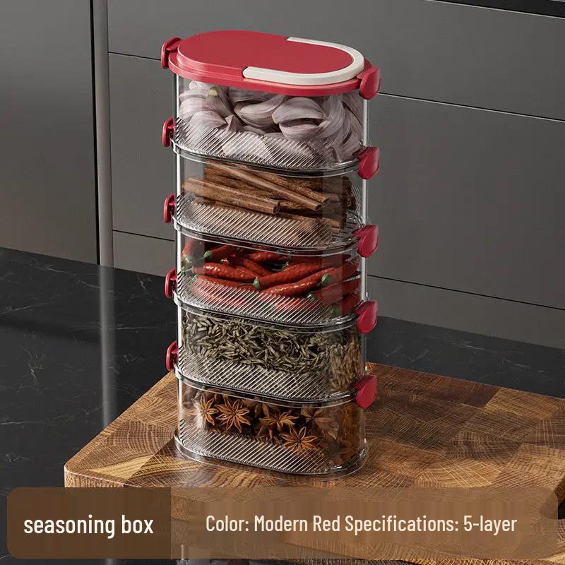 High-End Spice Storage Jar: Sichuan Pepper & Star Anise Sealed Container, Food Grade.