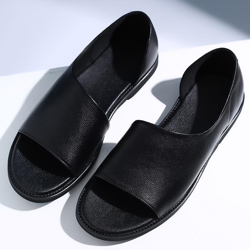 Extra Large Size Men's Sandals New Summer Open-toed Trend Casual Slippers Outdoor Beach Shoes