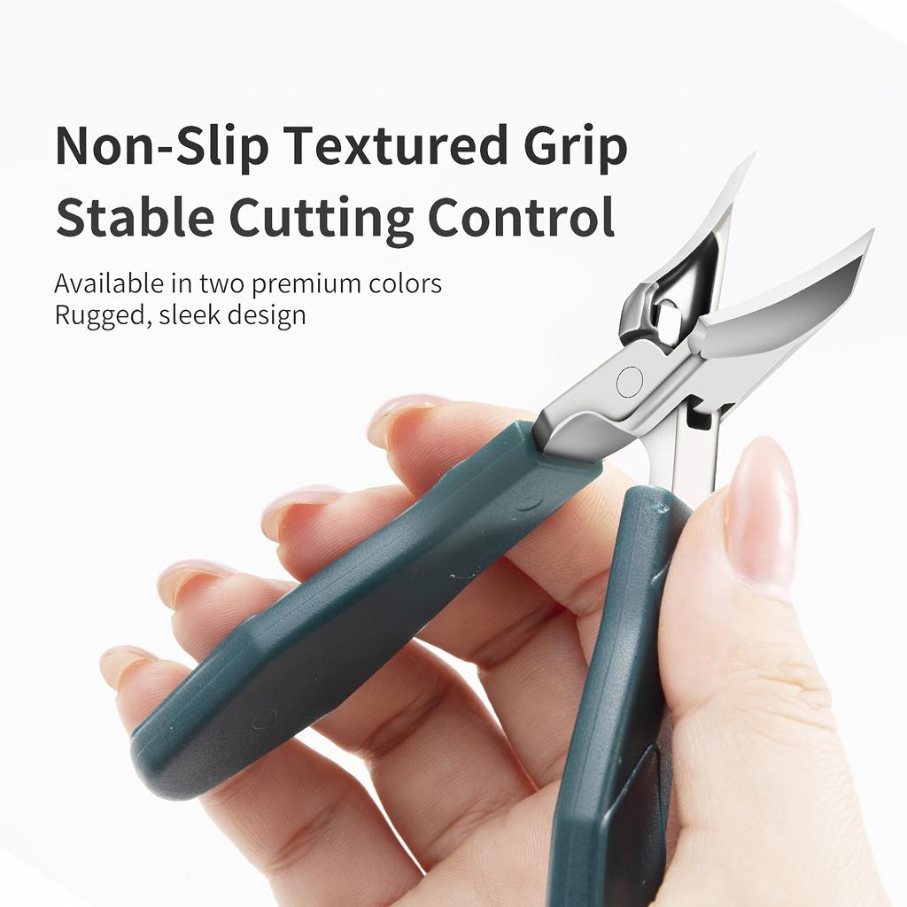 Nail Clipper Splash-Proof Super Pointed Slanted Mouth Nail Cutter Thick Hard Ingrown Toenails Trimmer Manicure Pedicure Tools